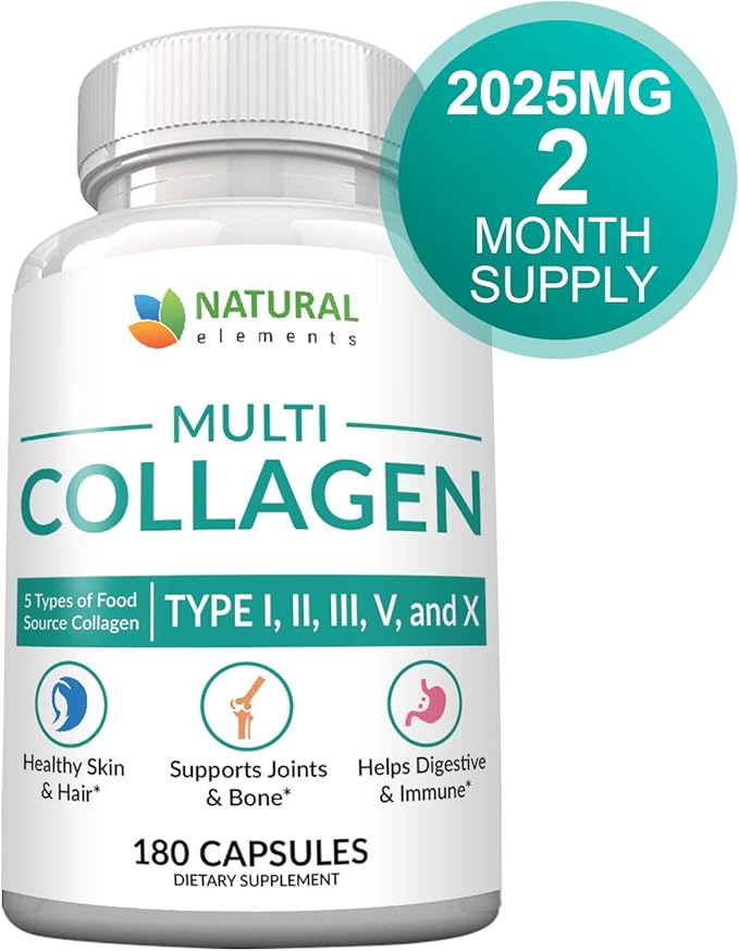 Multi Collagen 180 Protein Capsules 2025mg per