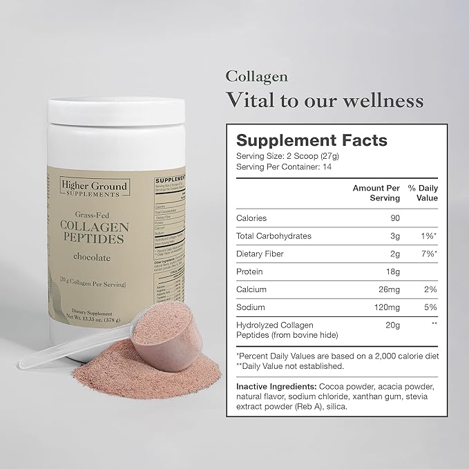 Grass-Fed Collagen Peptides 18g Protein 378g