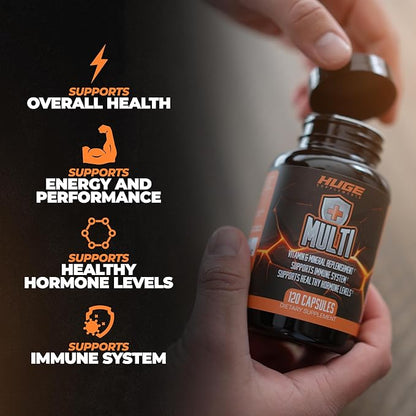 Huge Multi, Multivitamin for Men, High-Performance (120 Capsules)