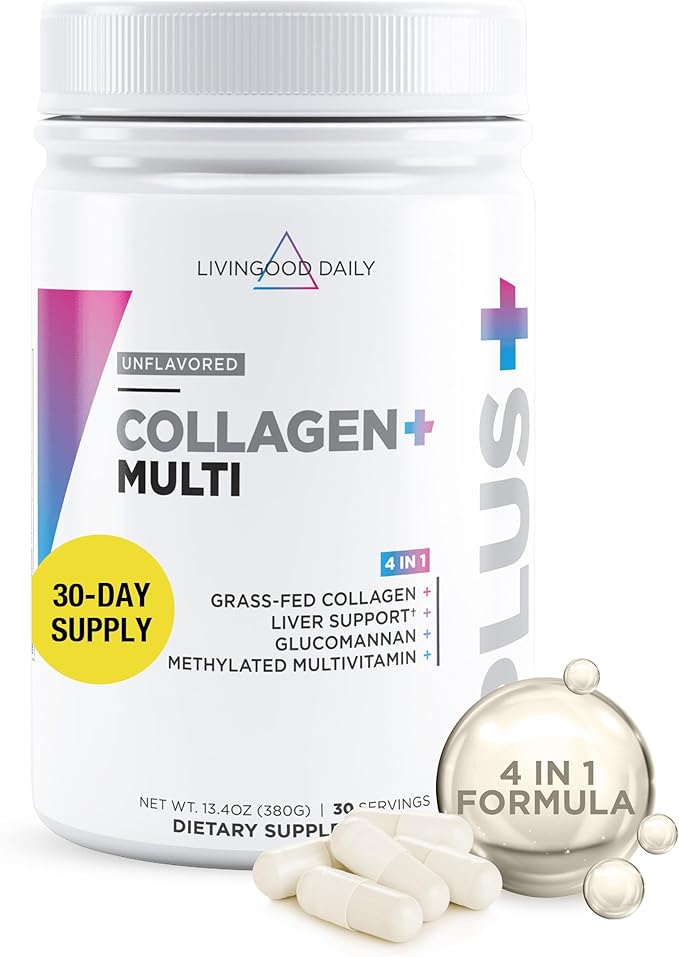 Livingood Daily Collagen Powder for Women 30 Servings
