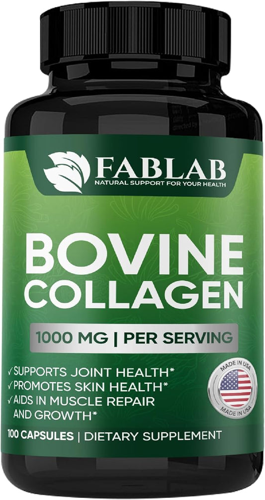 FabLab Bovine Collagen Type I Supplement 100 Capsules