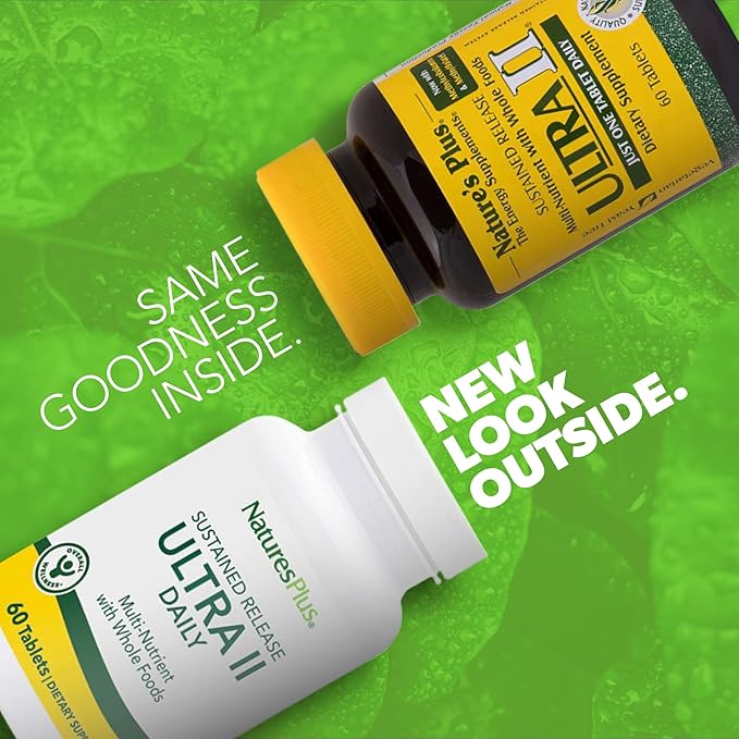 NaturesPlus Ultra II Multivitamin, Sustained Release 60 Vegetarian 60 Servings