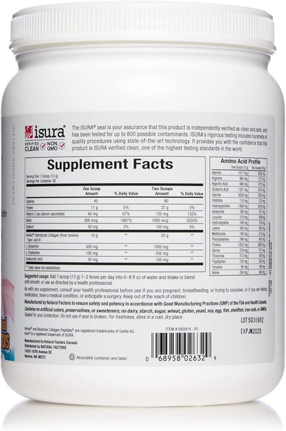 Natural Factors Unflavoured Total Body Collagen 500 GR