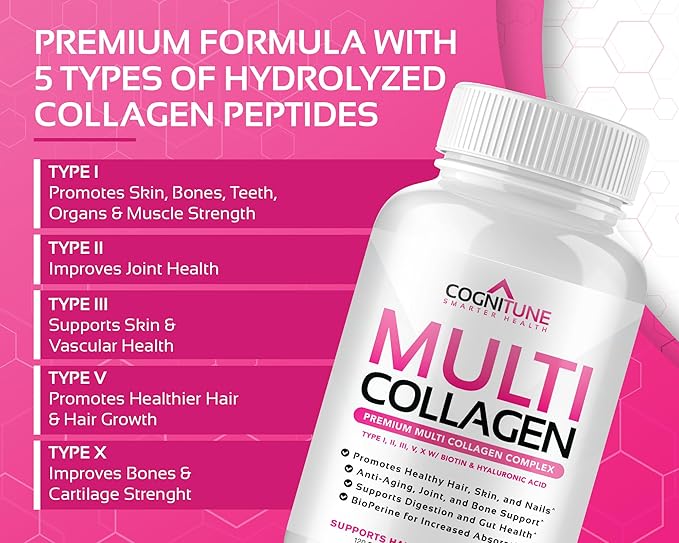 Multi Collagen Pills with Hyaluronic Acid -120- Collagen