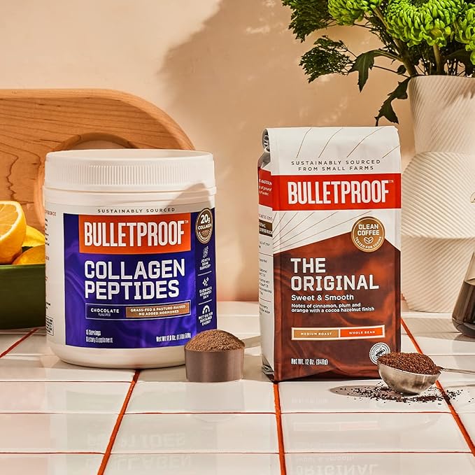 Bulletproof Chocolate Collagen Peptides Powder 14.3 Ounces,
