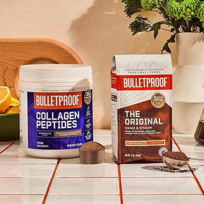 Bulletproof Chocolate Collagen Peptides Powder 14.3 Ounces,
