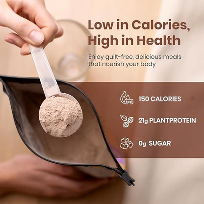 UpNourish Chocolate Vegan Protein Powder 54 Superfoods Powder,1.5 Billion CFU Probiotics 21g Plant Based Protein,No Sugar No Dairy No GMO Dairy Free,Meal Replacement Shake Keto-Friendly Low-Carb Diet,15 Servings