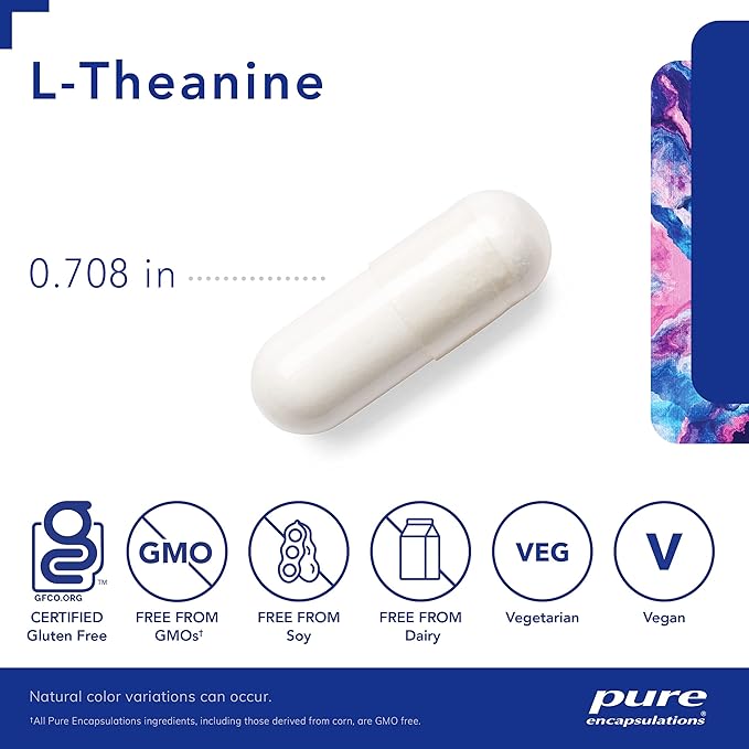 Pure Encapsulations L-Theanine 120 Capsules