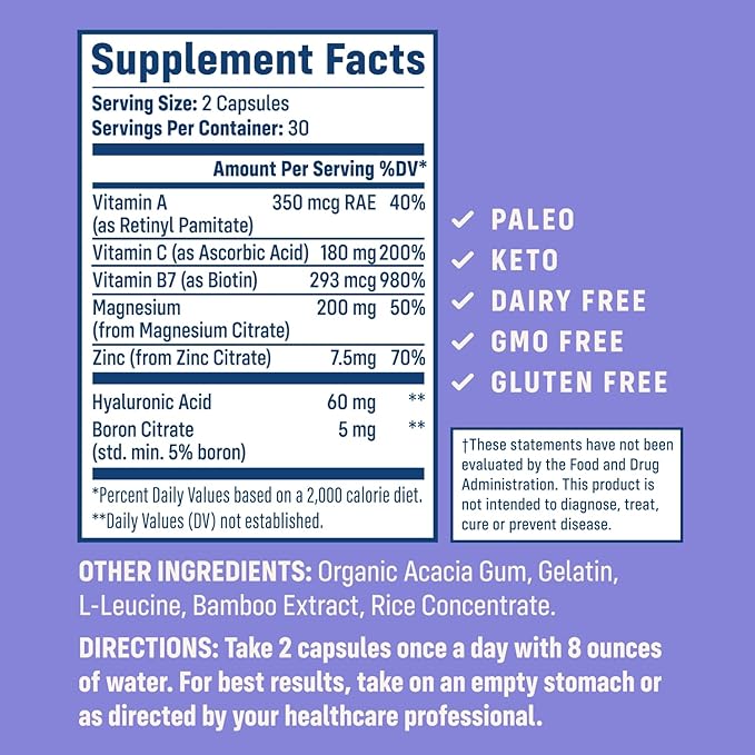 NativePath Collagen Care+, 5 Vitamin Blend 60 Capsules
