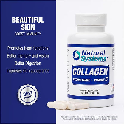 Collagen Plus Vitamin C by Natural 60 Capsules