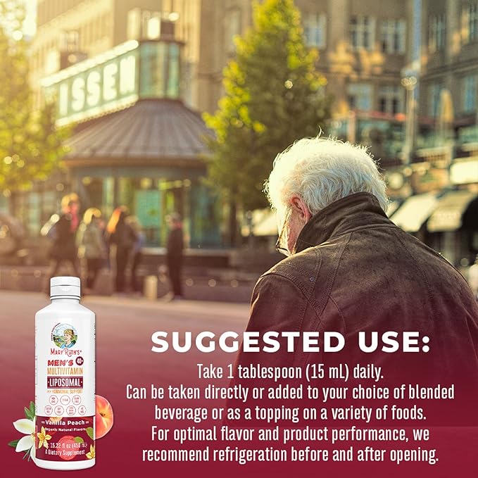 MaryRuth Organics Men's 40+ Multivitamin Liposomal 15.22oz