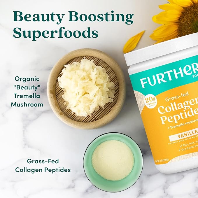 Further Food Vanilla Collagen Peptides Powder 1 & 3 Protein, 8.89 oz