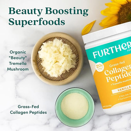 Further Food Vanilla Collagen Peptides Powder 1 & 3 Protein, 8.89 oz