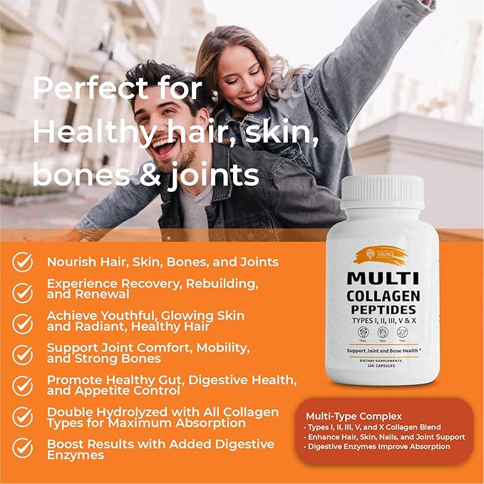 Multi Collagen Peptides Capsules 100 Capsules