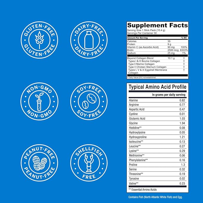 Live Conscious Beyond Collagen Peptides Powder 30 Pack (2pk)