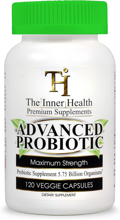 PROBIOTIC Supplement 5.75 Billion Organisms-Bacillus Subtilis L.Plantarum-120 Caps