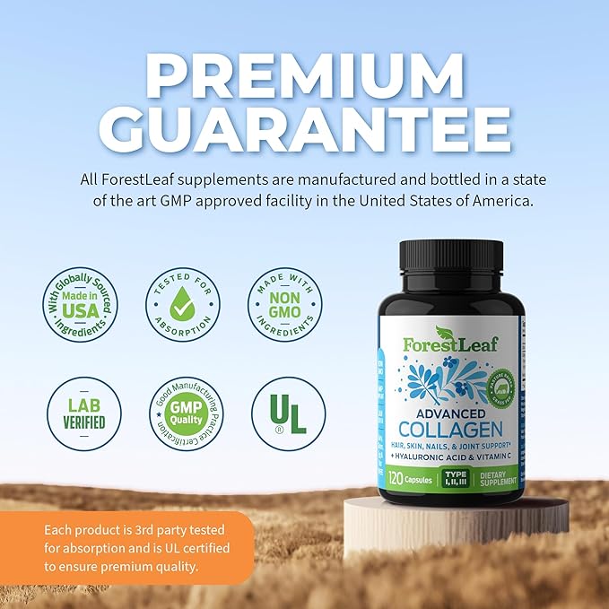 ForestLeaf Multi Collagen Pills with Hyaluronic 240
