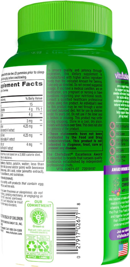 Vitafusion Melatonin Gummy Vitamins, 140 Count 1)