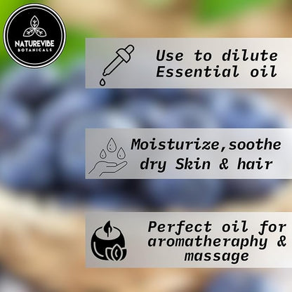 Naturevibe Botanicals Blueberry Oil 32 Ounces 100% Pure