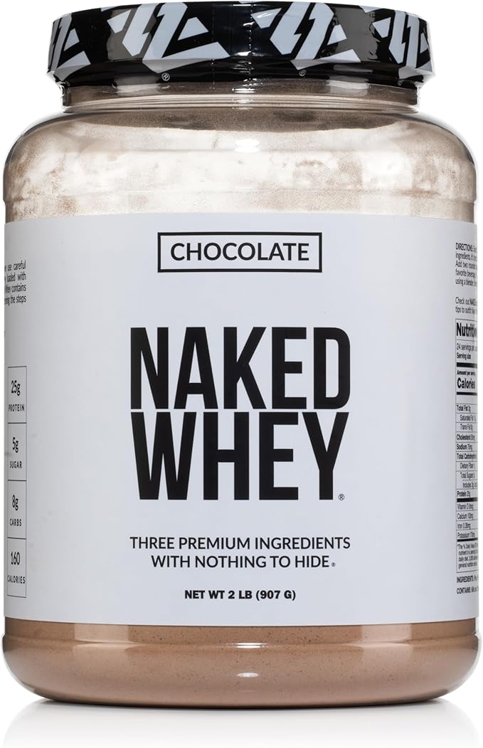 NAKED Whey Chocolate Protein Powder 3 Ingredients 24 Servings
