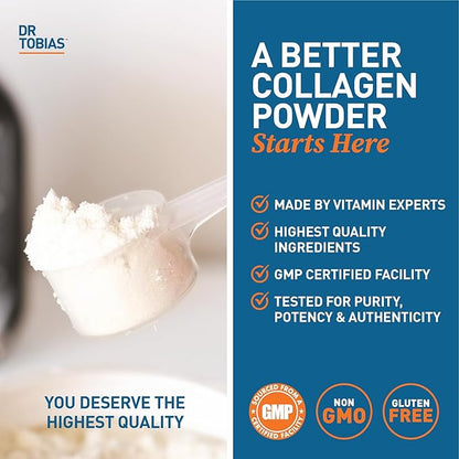 Dr. Tobias Collagen Peptides Powder, Grass 20 OZ, 28 Servings