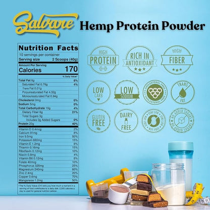 Hemp Protein Powder 20G Plant 3 6 6 9 9 | (14.8 oz 1)