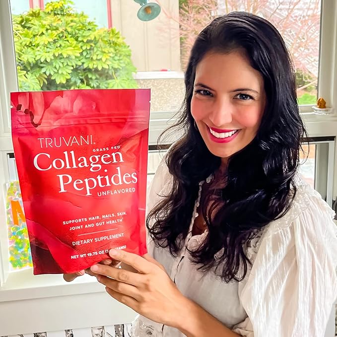 Truvani Hydrolyzed Collagen Peptides 28 Servings 20g Grass-Fed