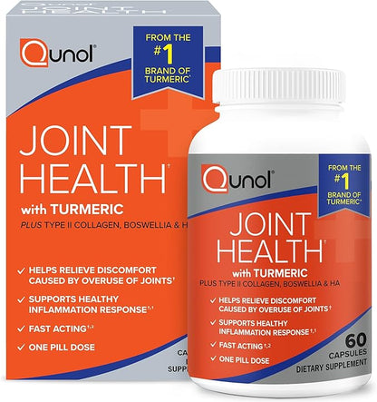 Qunol 5-in-1 Joint Support Supplement, Fast 60 Count
