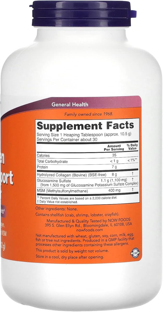 NOW Supplements, Collagen Joint Support™ Powder 11-Ounce