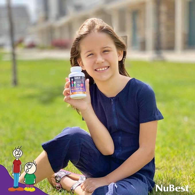 NuBest Tall - Calcium Supplement - 5+ with D3, Vitamin K2 and 60 Capsules