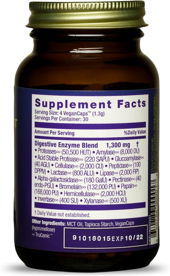 HEALTHFORCE SUPERFOODS Digestion Enhancement Enzymes 120 Vegan 3)