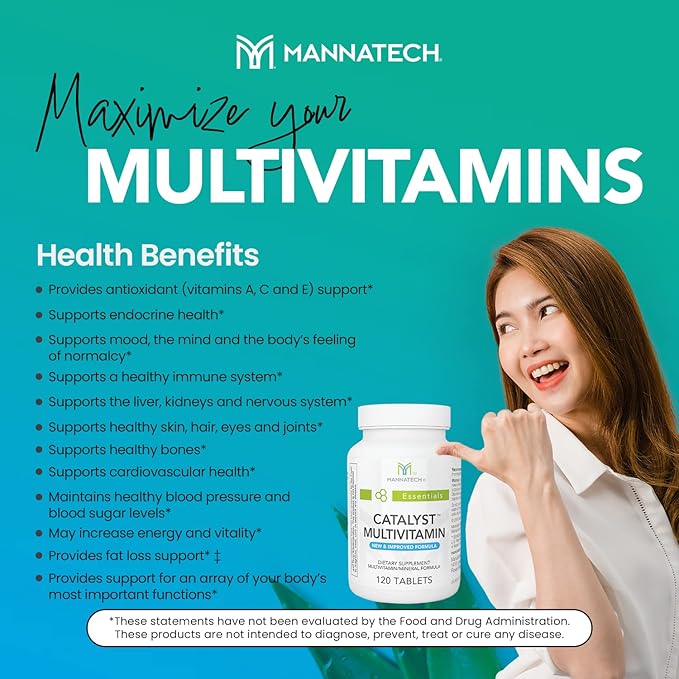 Mannatech Catalyst Multivitamin 120 Tablets, Maximize
