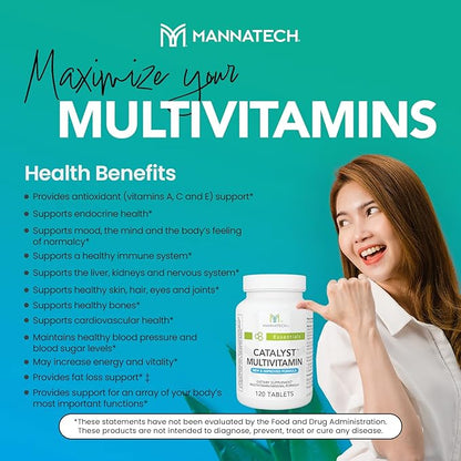Mannatech Catalyst Multivitamin 120 Tablets, Maximize