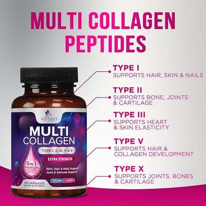Collagen Peptides for Women & Men, 60 Capsules