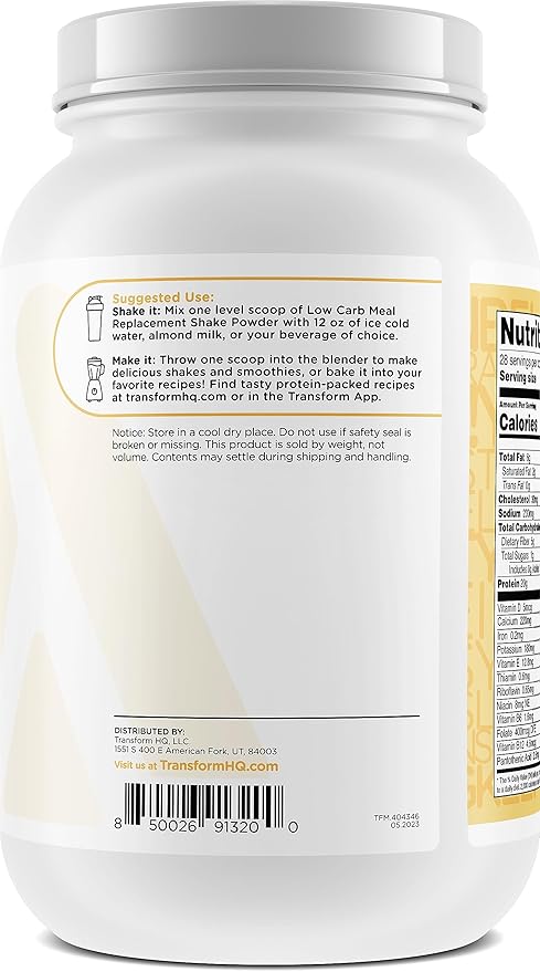 TransformHQ Meal Replacement Shake Powder 28