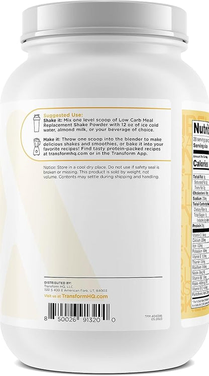 TransformHQ Meal Replacement Shake Powder 28