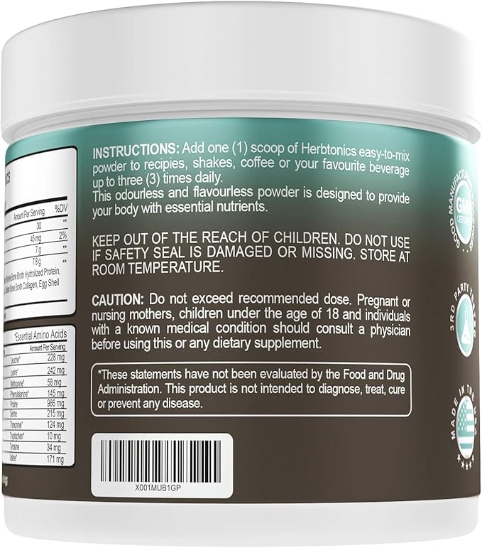 Herbtonics Multi Collagen Protein Powder Collagen (1,2,3,5 and 10) A