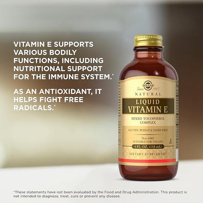 Solgar Liquid Vitamin E (without dropper) 4 fl 94 Servings