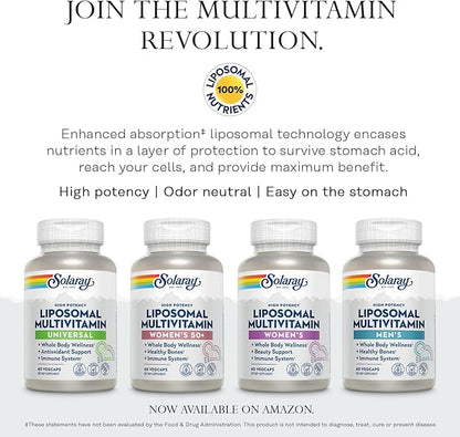 SOLARAY High Energy Multivitamin, No Iron, 1/Day, Timed-Release 120 VegCaps