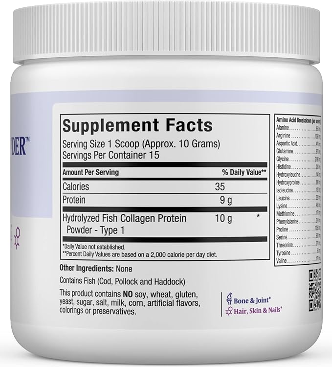 Marine Collagen Powder Unflavored 5.46 oz