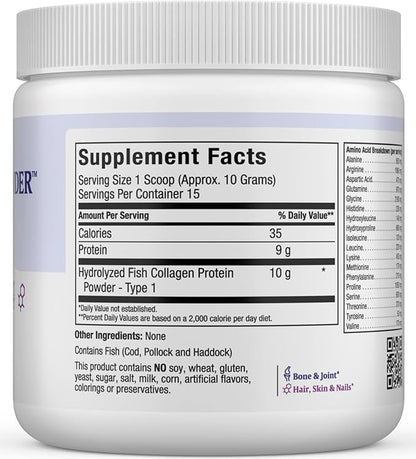 Marine Collagen Powder Unflavored 5.46 oz
