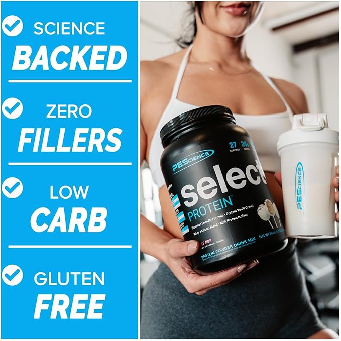 PEScience Select Low Carb Protein Powder, Cake Pop, 5 Serving, Keto Friendly and Gluten Free