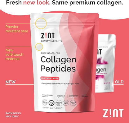 Zint Collagen Peptides Powder: Paleo & 16 oz
