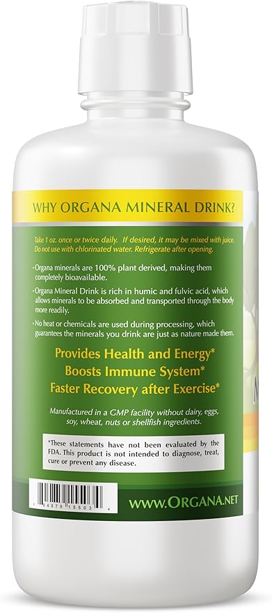 Organa Pure Plant Derived Trace Minerals Supplement