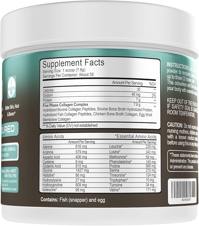 Herbtonics Multi Collagen Protein Powder Collagen (1,2,3,5 and 10) A