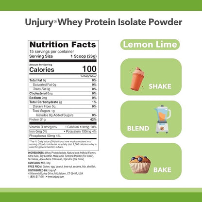 Whey Protein Powder 21g 100% 100% Whey 15 Servings