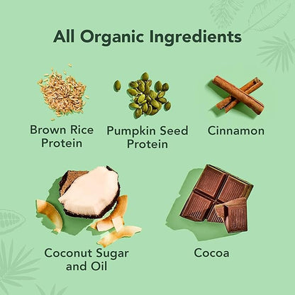 ALOHA Organic Plant Based Protein Powder, 19.6 oz, 15 Servings