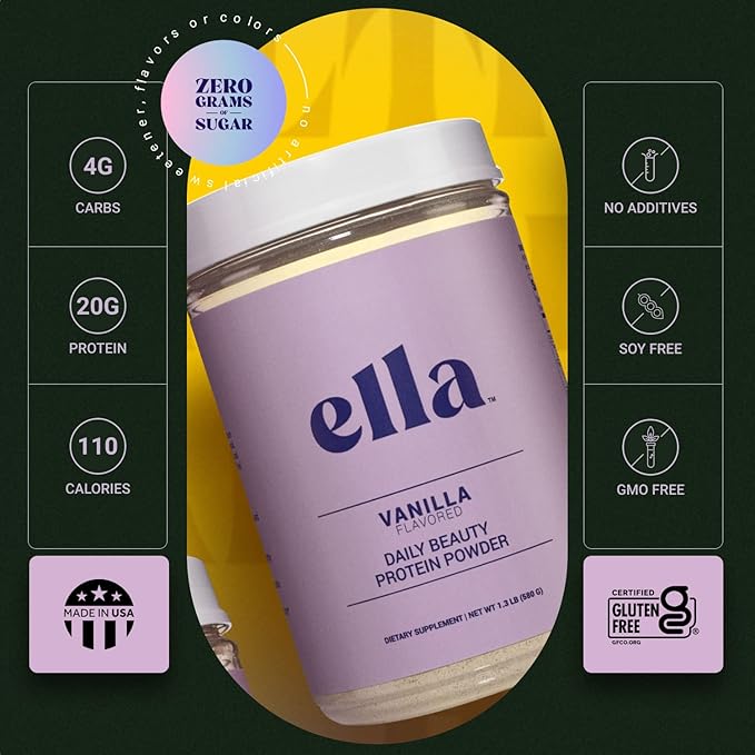 Ella Chocolate Collagen Protein Powder for Women 20 Servings