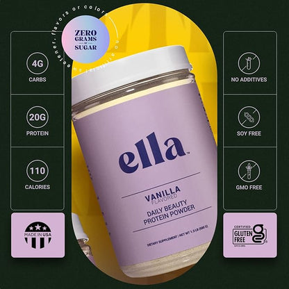Ella Chocolate Collagen Protein Powder for Women 20 Servings
