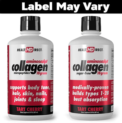 HEALTH DIRECT AminoSculpt Sugar-Free Collagen Supplement 30 Fl